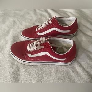 red old skool vans
